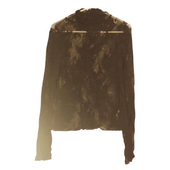 Free People Tops - Free People Black Lace Turtleneck Layering Top Large